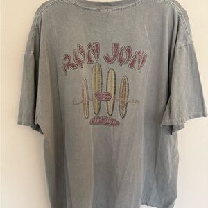 Vintage Ron Jon Surf Shop Graphic Tee - Faded Slate Gray